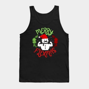 Christmas Merry Flexmas (Funny Saying) Tank Top